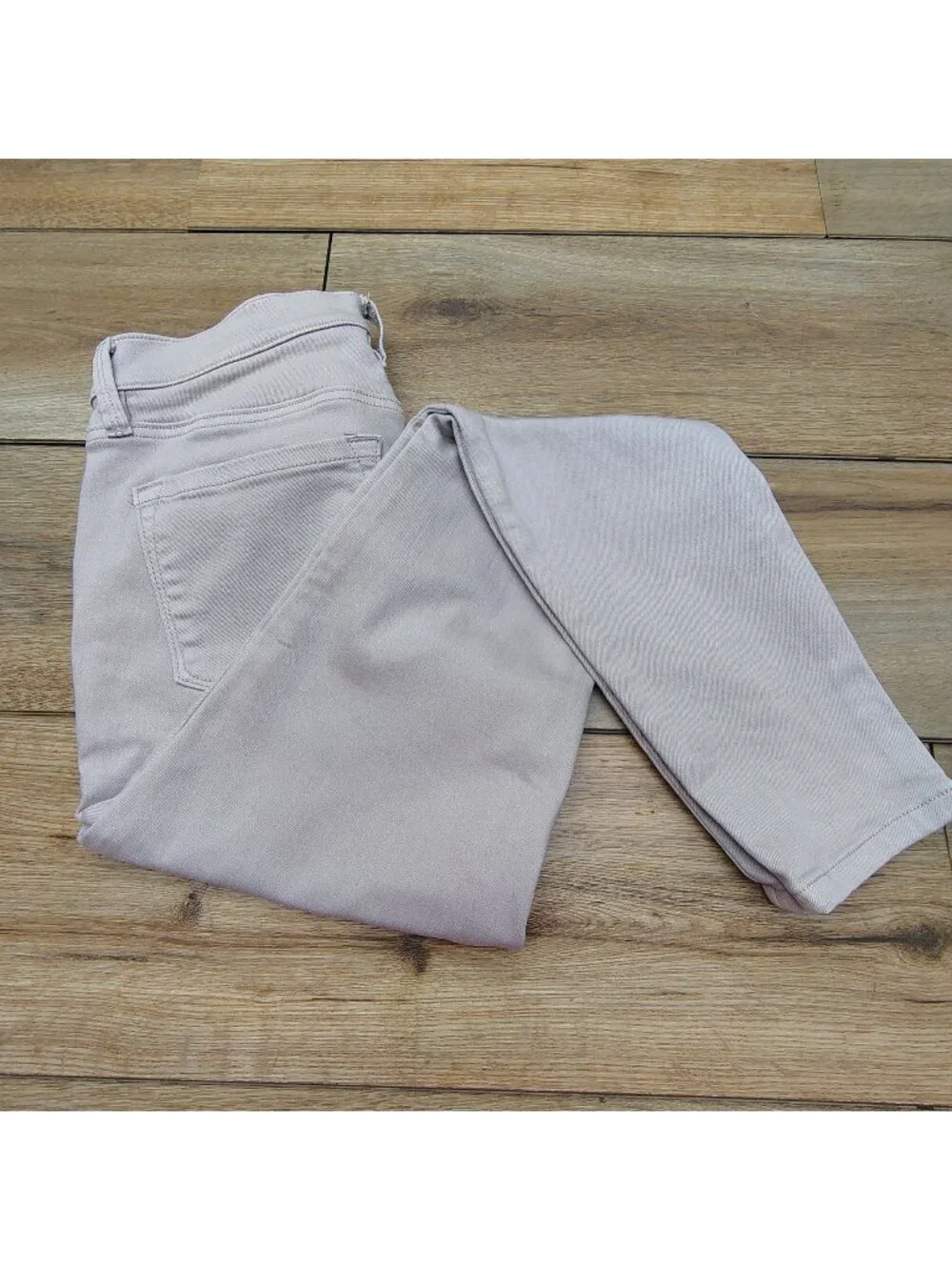 LOFT Super Skinny Jeans Beige Women's 29/8 Ankle Stretch Neutral Minimalist